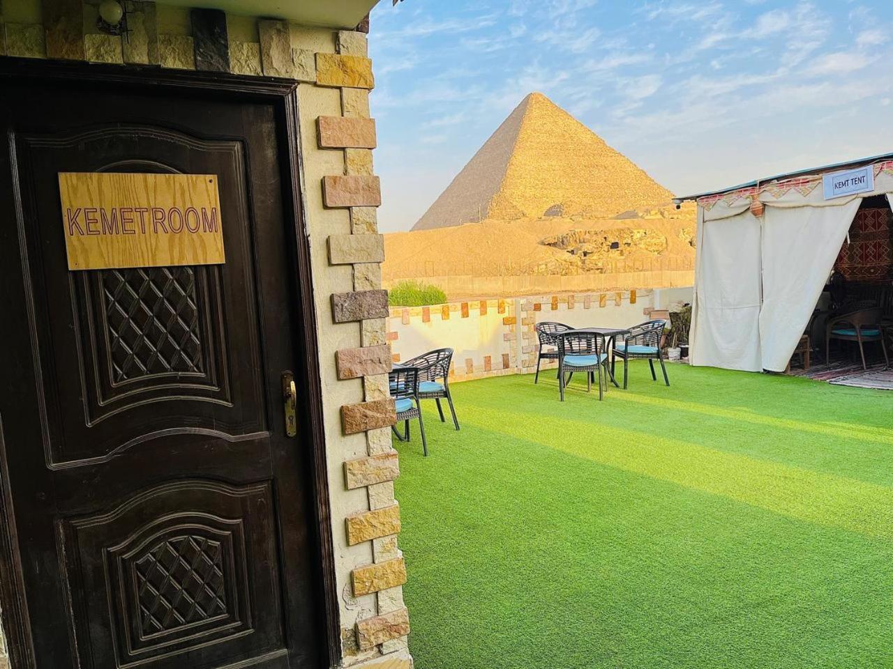 Kemet Pyramids Room View Кайро Екстериор снимка
