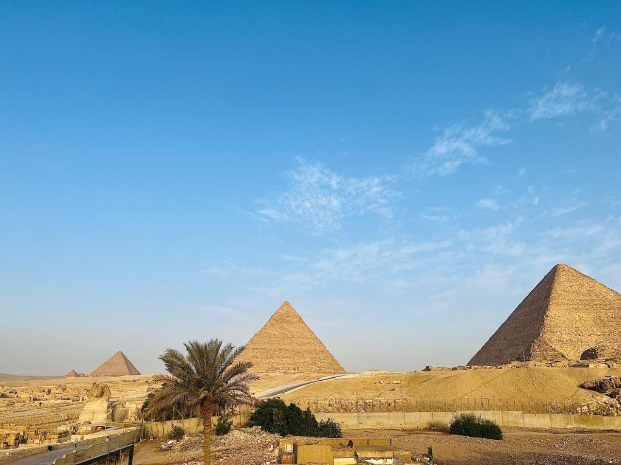 Kemet Pyramids Room View Кайро Екстериор снимка