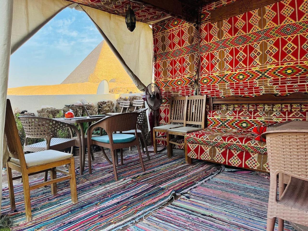 Kemet Pyramids Room View Кайро Екстериор снимка