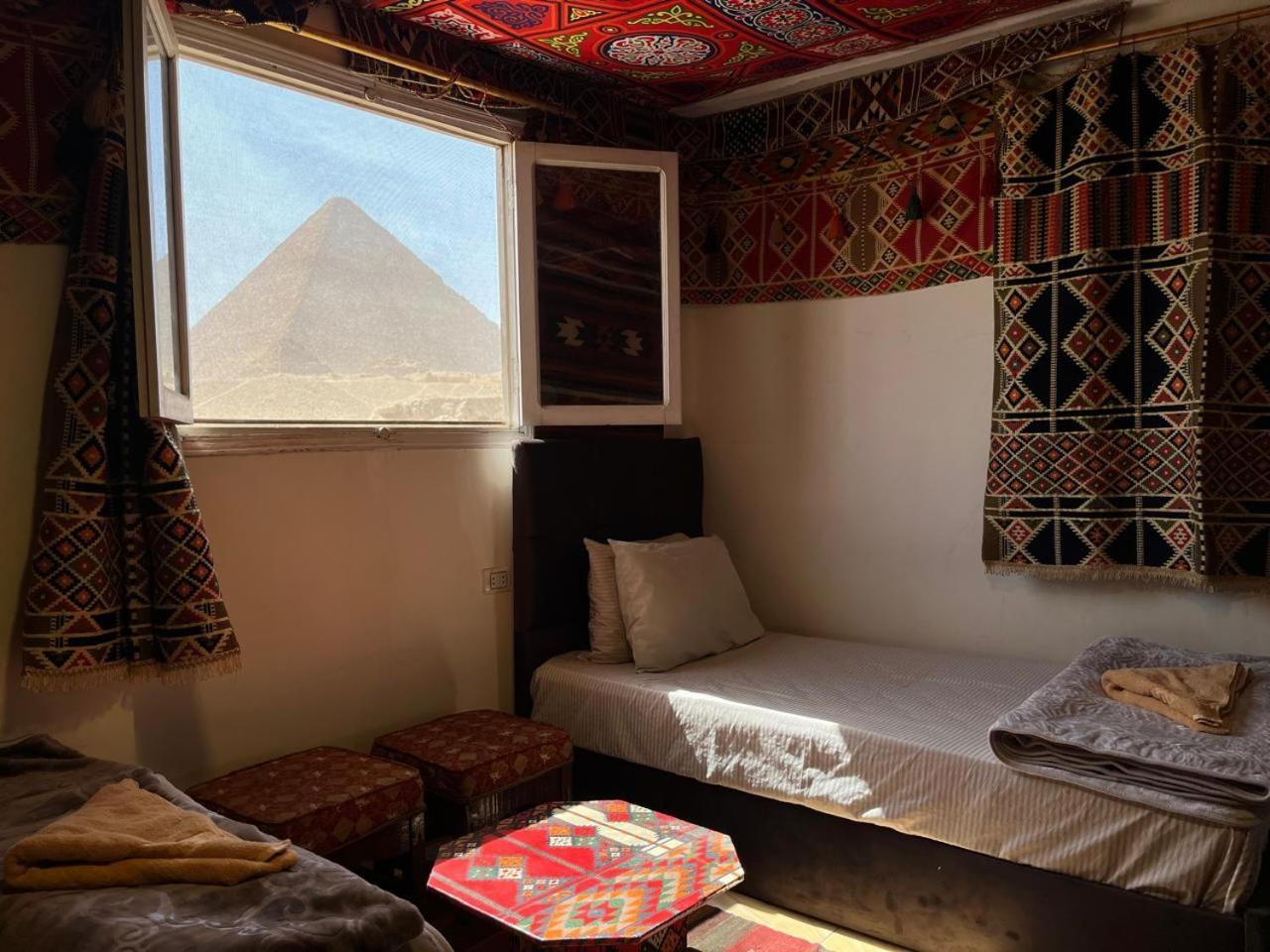 Kemet Pyramids Room View Кайро Екстериор снимка