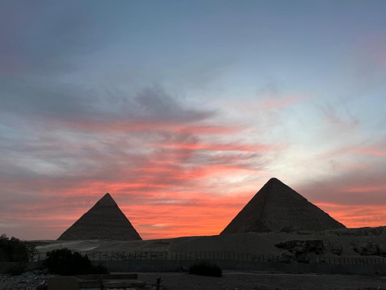 Kemet Pyramids Room View Кайро Екстериор снимка