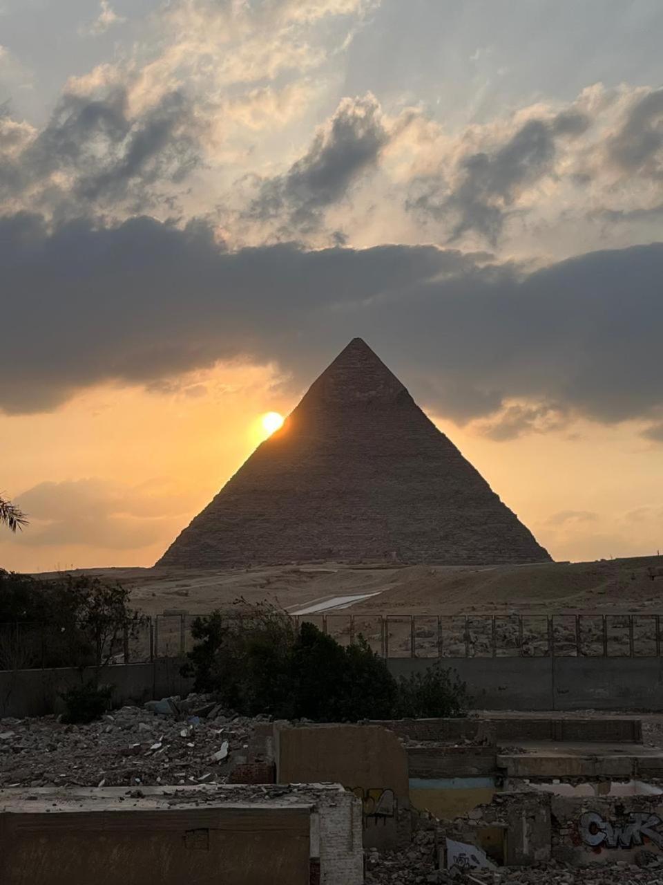 Kemet Pyramids Room View Кайро Екстериор снимка