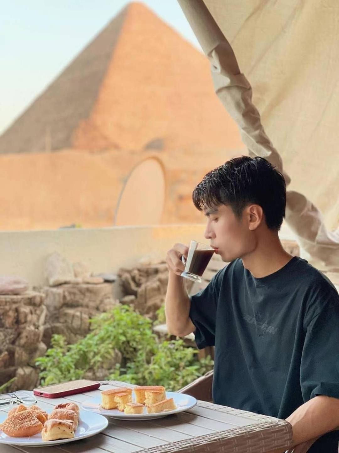 Kemet Pyramids Room View Кайро Екстериор снимка