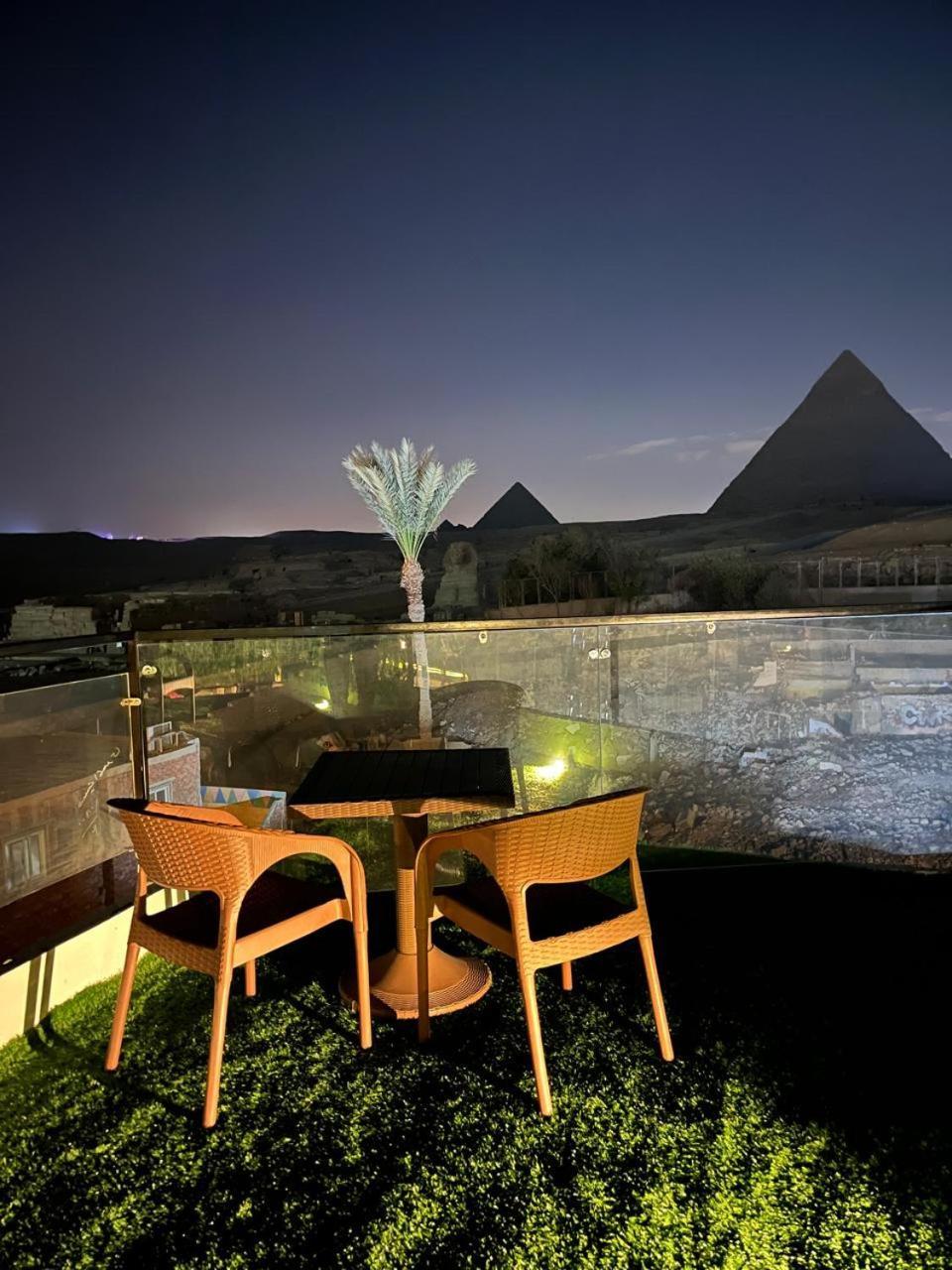 Kemet Pyramids Room View Кайро Екстериор снимка