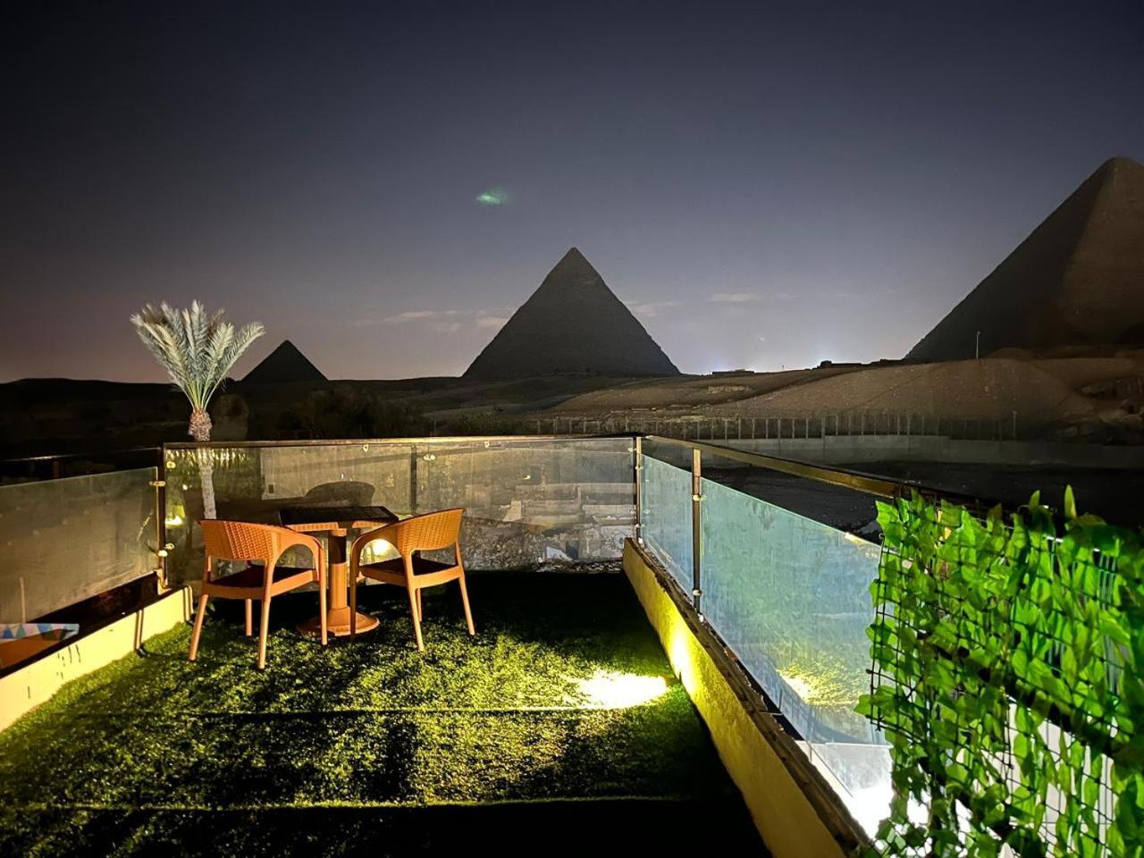 Kemet Pyramids Room View Кайро Екстериор снимка