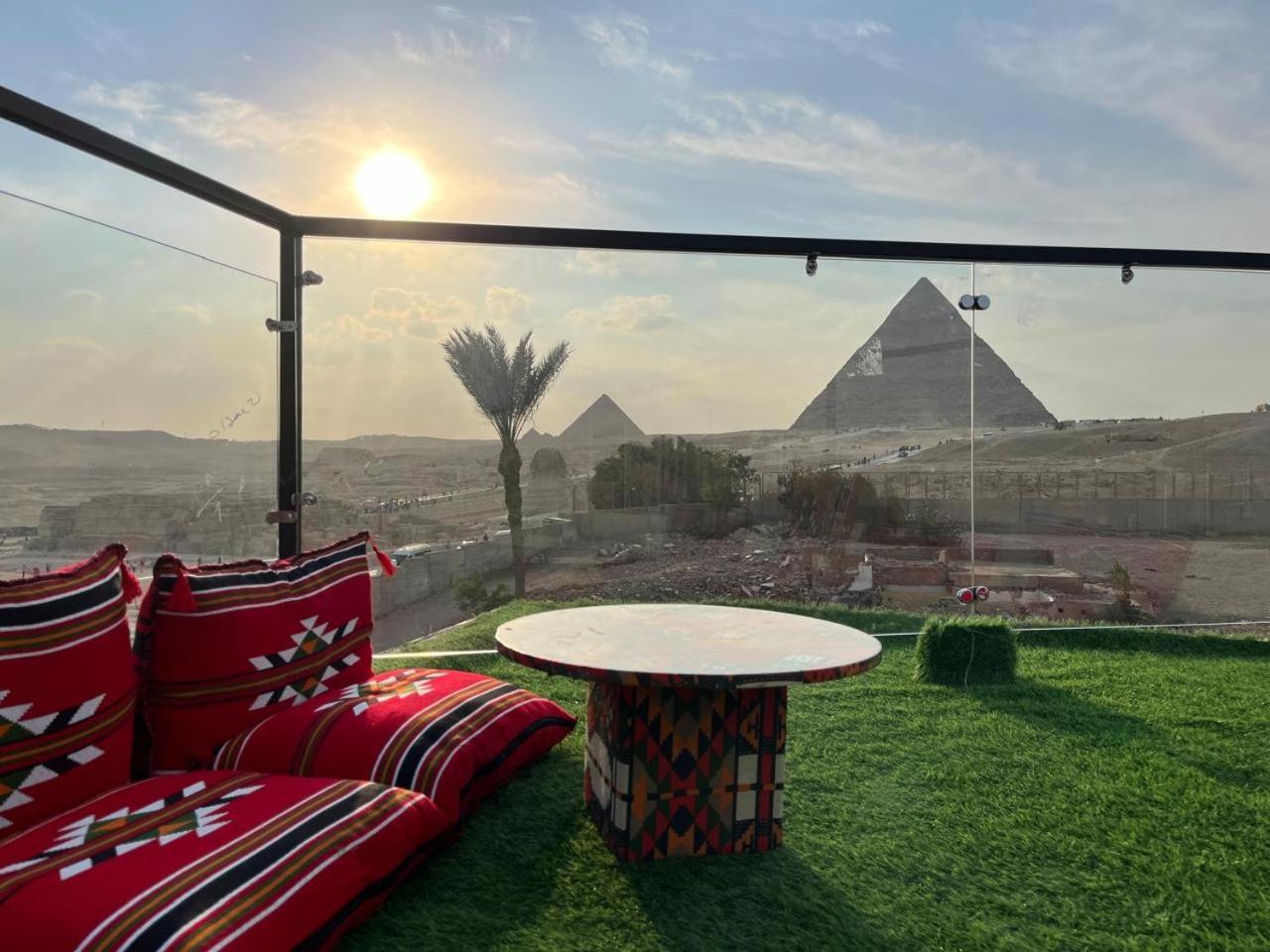 Kemet Pyramids Room View Кайро Екстериор снимка