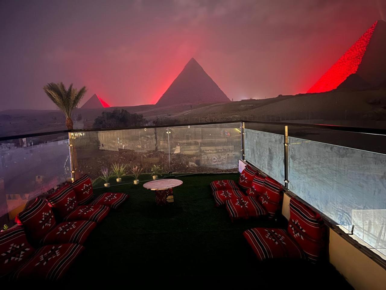 Kemet Pyramids Room View Кайро Екстериор снимка