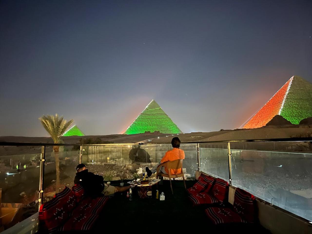 Kemet Pyramids Room View Кайро Екстериор снимка