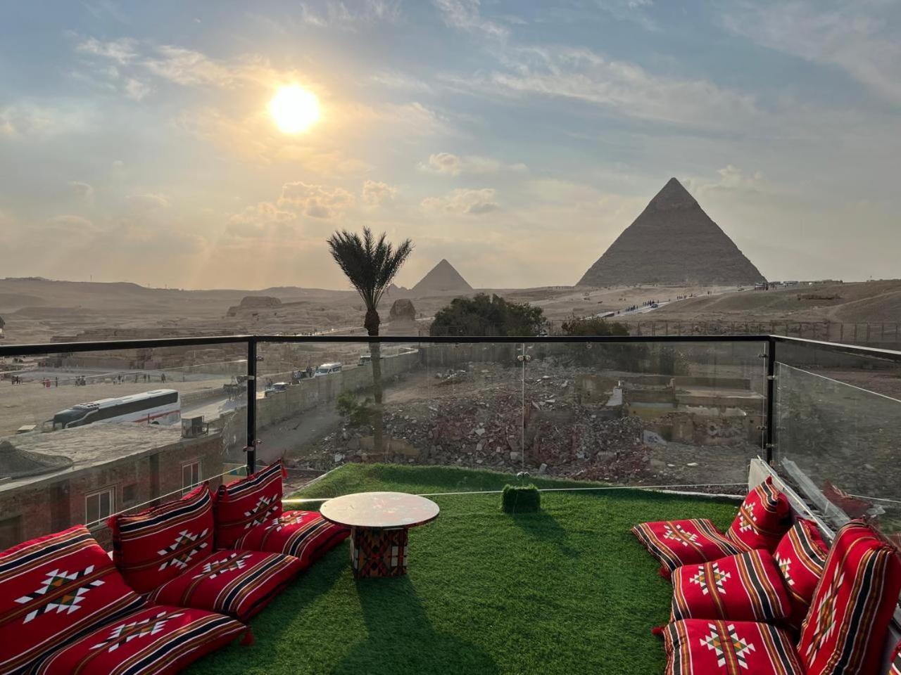 Kemet Pyramids Room View Кайро Екстериор снимка