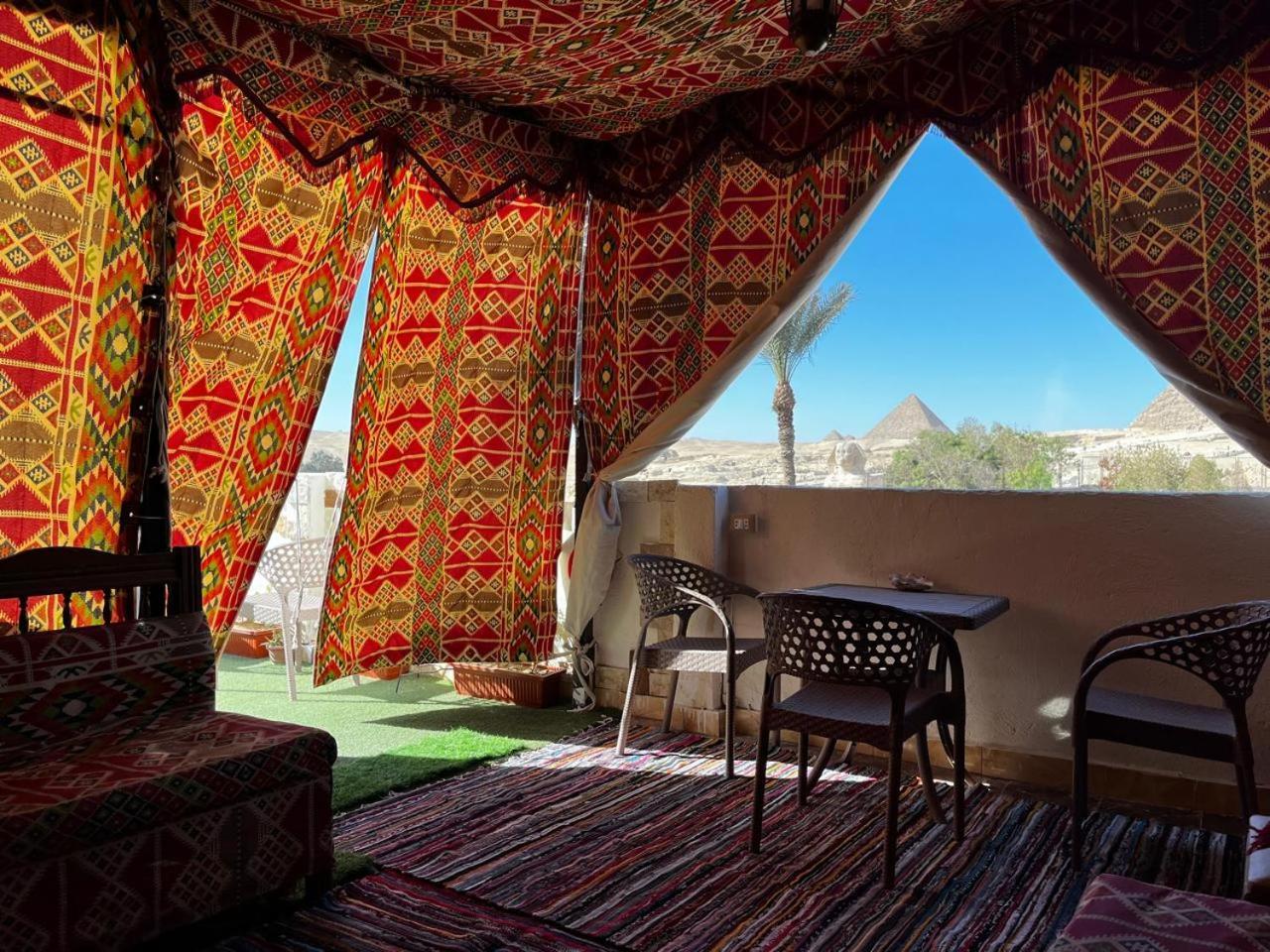 Kemet Pyramids Room View Кайро Екстериор снимка